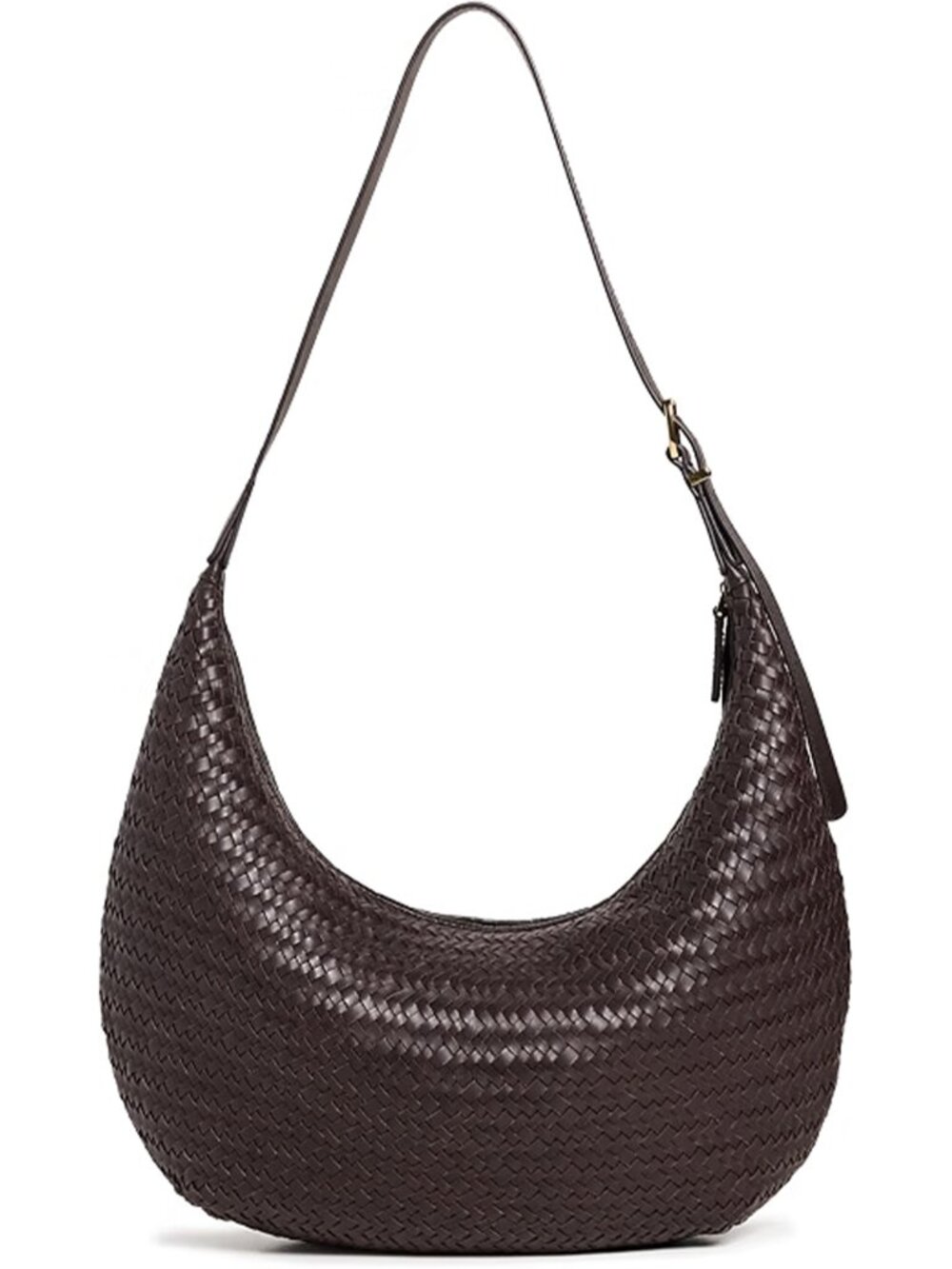 Madewell The Essential Curve Shoulder Bag - Chocolate Brown